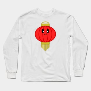 Cute Paper Lantern in White Long Sleeve T-Shirt